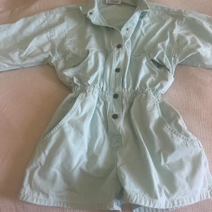 Ideas Einteiler Langarm Shorts Mint Heavy Cotton Denim XS-S  - Bild 1 von 7