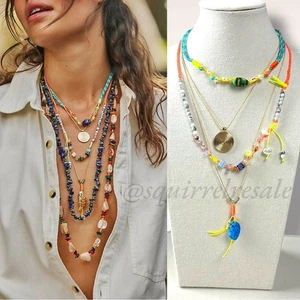 Collar Free People My Magic en Capas Dorado Ariana Ost Bohemio Caprichoso NUEVO  - Imagen 1 de 16