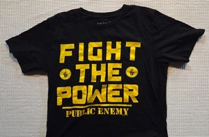 PUBLIC ENEMY Fight The Power Herren Medium T-Shirt Def Jam Hip Hop Spike Lee EX - Bild 1 von 1