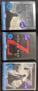 World War Z Steelbook Set (3x) 🇩🇪 German 3D + Blu-ray + DVD | Rare... - Bild 1 von 6