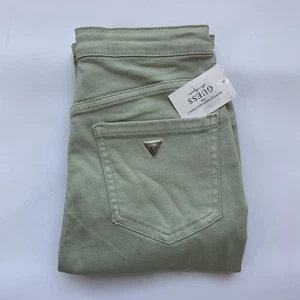Guess Damen High Rise Skinny Jeans Destroyed Khaki Denim Gr. 27 - Bild 1 von 10