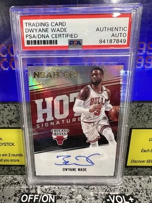 2017 Panini Hoops Dwyane Wade #HS-DW Hot Signatures Autograph Auto PSA/DNA - Image 1 of 4