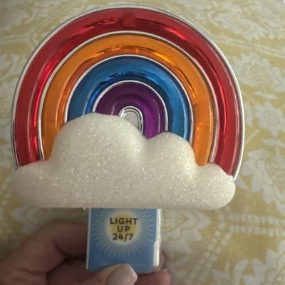 Bath & Body Works Rainbow In The Clouds Night NEW Wallflower Plug In Sparkly - Image 1 of 4