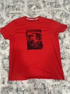 Vintage Scuderia Ferrari F1 Racing T-Shirt Herren 2XL Rot Kurzarm Center Logo - Bild 1 von 8