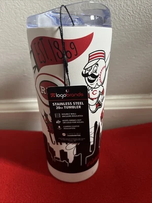 Cincinnati Reds Stainless Steel 20 Ounce Tumblr Brand New With Tags Org.30$ - Image 1 of 4