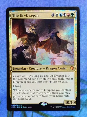 1x FOIL The Ur-Dragon, NM, Commander 2017 (C17), Magic: the Gathering, MtG - Image 1 of 2