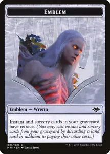 MTG {Wrenn and Six Emblem} // {Zombie Token} - Modern Horizons #T21T07 - Imagen 1 de 1