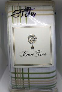 Rose Tree Lorraine Plaid Reversible Square Euro Pillow Sham 26×26 FREE SHIP(#40)