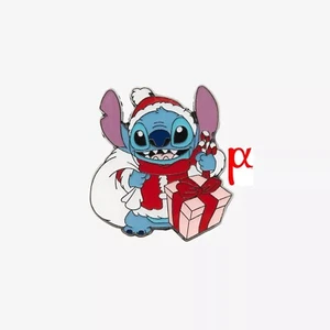 Prendedor esmaltado Disney Lilo & Stitch Santa Stitch regalos de Navidad regalos - Imagen 1 de 2