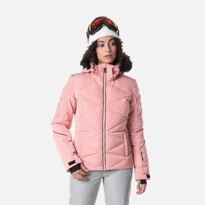 Rossignol Women's Staci Pearly Jacket, Cooper Pink, Small, Removable Hood - Image 1 of 2