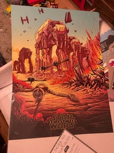 Dan Mumford Star Wars ‘The Spark That Will Light The Fire’ Epic Battle Scene - Picture 1 of 5