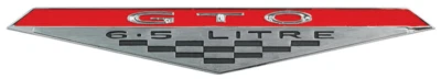 Zinc Die-Cast Door Panel Emblem For 1965-1968 Pontiac GTO Made in the USA - Image 1 of 4