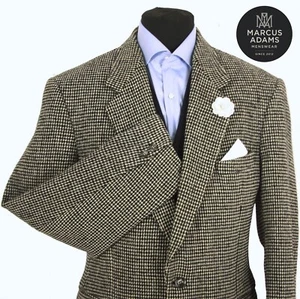 Harris Tweed Jacket Blazer Size 42R Country Weave Hacking Hunting Sports Mens - Picture 1 of 12