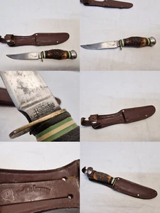 Hubertus Solingen altes Jagdmesser Messer Horngriff - Bild 1 von 24
