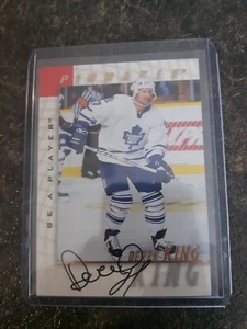 1997-98 Pinnacle Be A Player Auto Derek King Card# 40 - Picture 1 of 2