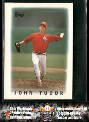 1986 Topps Major League Leaders Minis #64 John Tudor - Image 1 of 2