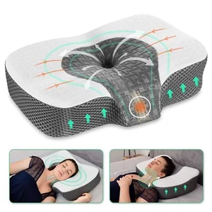 Adjustable Cervical Neck Pillow Orthopedic Memory Foam Support for Side Sleepers - Picture 1 of 9