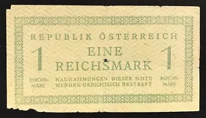 Austria 1 reichsmark 1945 pick#113a lotto.1768 - Foto 1 di 2