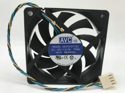 AVC DE07015T12U 7015 12V 0.7A 7cm 4-wire PWM speed control CPU fan 4pin - Image 1 of 3