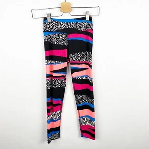 Beyond Yoga Lux Capri Sand Dune Colorful Stripe Leggings Womens Size XXS - Picture 1 of 5