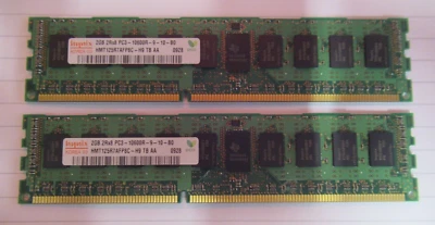 Hynix HMT125R7AFP8C-H9 500202-061 4GB 2x2GB PC310600 DDR3-1333MHz ECC CL9 Memory - Image 1 of 4