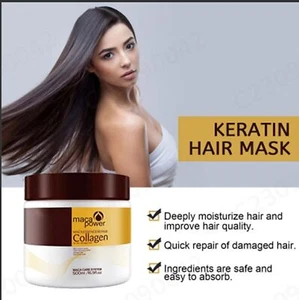 1/2PCS Collagen Hair Treatment, Maca Collagen Hair Deep Repair Mask 500ml - Bild 1 von 3