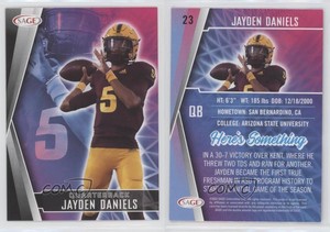 2022 SAGE Low Series Black Jayden Daniels #23