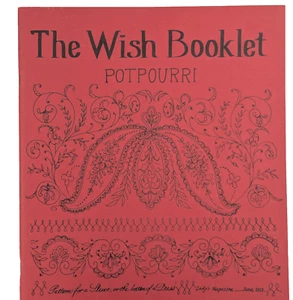 The Wish Booklet Vol. XII Potpourri Fashions Miniature Doll Pattern Susan Sirkis - Picture 1 of 9