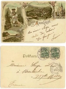 1906 Germany Gruss aus Markirch - cover - Imagen 1 de 1