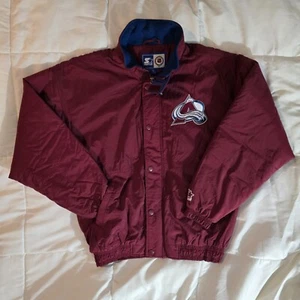 Colorado Avalanche Starter Jacket Vintage 1990's NHL Coat  Size Medium  - Picture 1 of 7