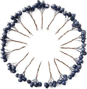 Fake Blueberry Artificial Fruits Plastic Foam Christmas Fake Silk Flowers Home D - Picture 1 of 12
