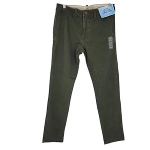 NWT Hollister 30x32 Skinny Soft Flex Comfort Chino Green - Picture 1 of 3