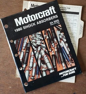 1980 Motorcraft Shock Absorbers Parts Catalog SA200S 144 pgs + Quick Refererence - Bild 1 von 8