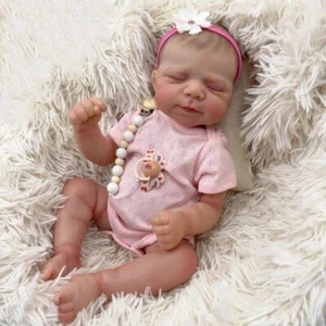 19" Lifelike Reborn Baby Doll Pascale Girl Waterproof Full Body Bath Toy Painted - Picture 1 of 6