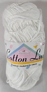 Idena Yarn Cotton Lux 100% Baumwolle Ägyptisch 196y 108m 50g 1,76oz - Bild 1 von 3