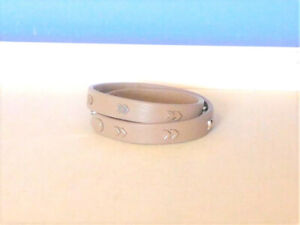 Stella & Dot Chevron Wrap Tan / Silver Bracelet - New!