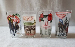 KENTUCKY DERBY (4) OFFICIAL RACE GLASSES - INUSED/SWEET - Picture 1 of 17