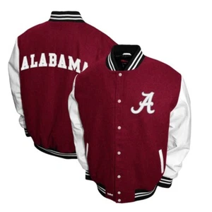 Crimson Alabama University Jacket Mehroon Color Alabama Varsity lettermen jacket - Picture 1 of 4