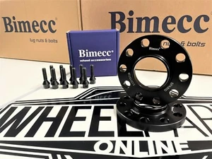 Bimecc 15mm Black Wheel Spacers 5x120 72.6mm BMW 3 Series E90 E91 E92 E93 - Picture 1 of 1