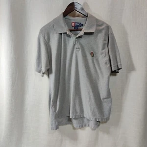 Camisa Polo Vintage Chaps Ralph Lauren Para Hombre Talla M Gris Abotonada Manga Corta - Imagen 1 de 8