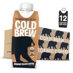Straight Black Organic Cold Brew Coffee On-the-Go, 11 fl oz, 12 pack - Extra - Picture 1 of 7
