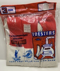 3 Pair Vintage Mr. Sox Thermal Cotton Mix Outdoor Work Sport Socks Size 10-13 - Picture 1 of 3