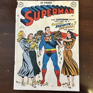 Superman #61 (1949) - ¡Primera kryptonita verde! ¡Origen vuelto a contar! 1st Time to Krypton! - Imagen 1 de 18