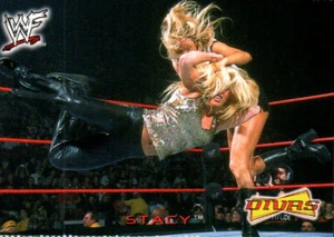 2002 WWF Divas Magazine Perforated Card #2-4 Stacy Keibler RC Rookie - Picture 1 of 2