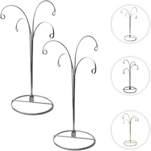 HOHIYA Ornament Display Stand Holder Christmas Hanger Hook Dog Cat Glass Ball Ba - Picture 1 of 7