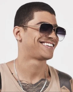 Quay Australia High Key Gold Fade Oversize Pilotenbrille 53mm 46783 Sonnenbrillen - Bild 1 von 9