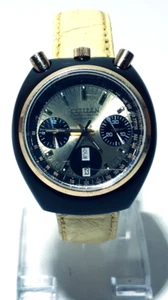 Cronografo Vintage Citizen Testa di Proiettile Automatica 67-9020 Cal.8110A - Foto 1 di 12