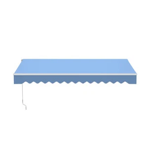 ALEKO einziehbare Haus Terrasse 13 x 10 Fuß Markise himmelblau Überdachung Sonnenschutz - Bild 1 von 12