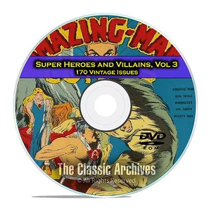 Super Hero, Villains, Vol 3, The Blue Beetle Bulletman Golden Age Comics DVD D68 - Picture 1 of 12