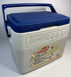 Coleman Wave Personal Cooler Blue & White #5272 1996 Waves 7.5 L *10-12 cans - Picture 1 of 8